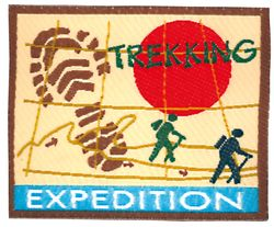 Nažehľovacie etikety veľké - trekking expediton